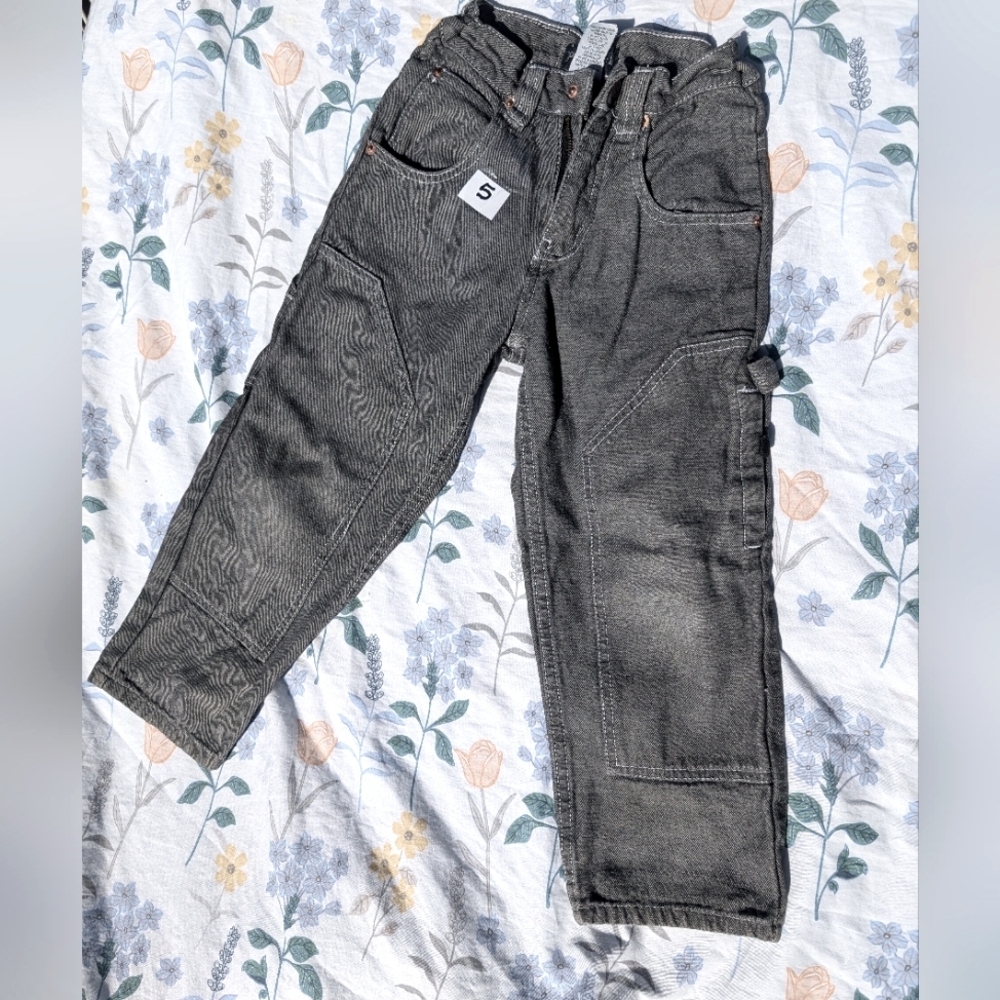 Vintage Boys 5t Parigi Carpenter Grey Pants